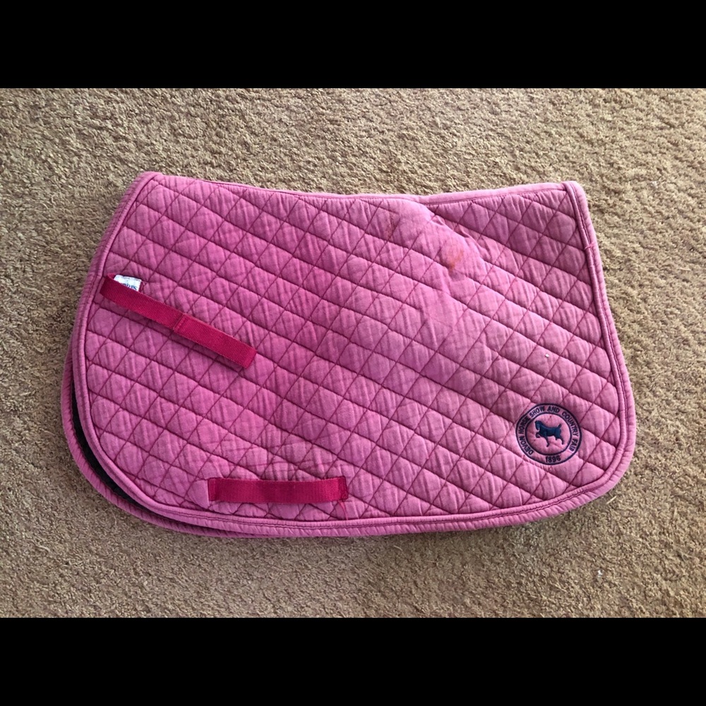 Pink English A/P saddle pad